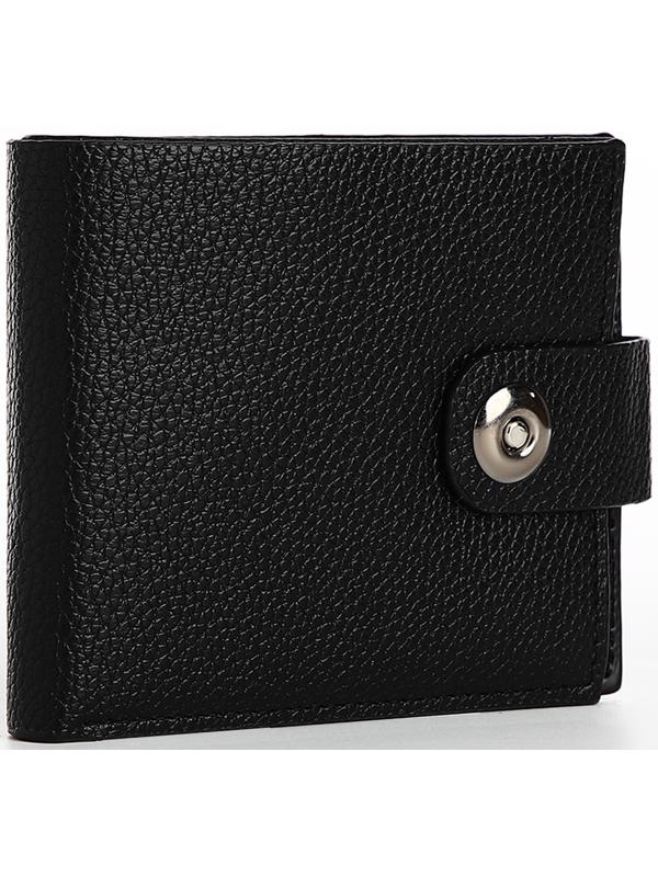 Портмоне на магните, отдел для купюр, карт, монет, цвет чёрный