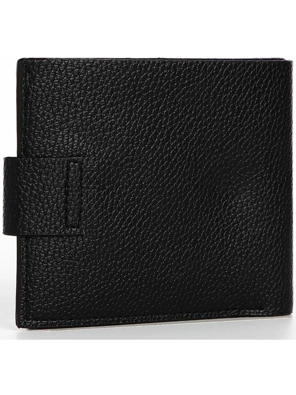 Портмоне на магните, отдел для купюр, карт, монет, цвет чёрный