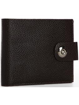 Портмоне на магните, отдел для купюр, карт, монет, цвет коричневый