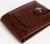 Портмоне мужское на магните, отдел для купюр, для карт, для монет, цвет коричневый