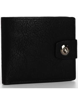 Портмоне мужское на магните, отдел для купюр, для карт, для монет, цвет чёрный