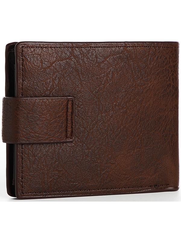 Портмоне мужское на магните, отдел для купюр, для карт, для монет, цвет коричневый