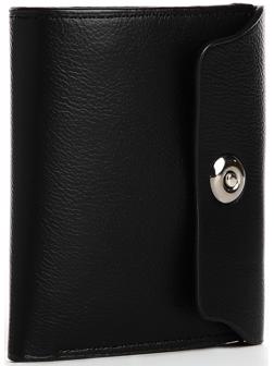 Портмоне мужское на магните, отдел для купюр, для карт, для монет, цвет чёрный