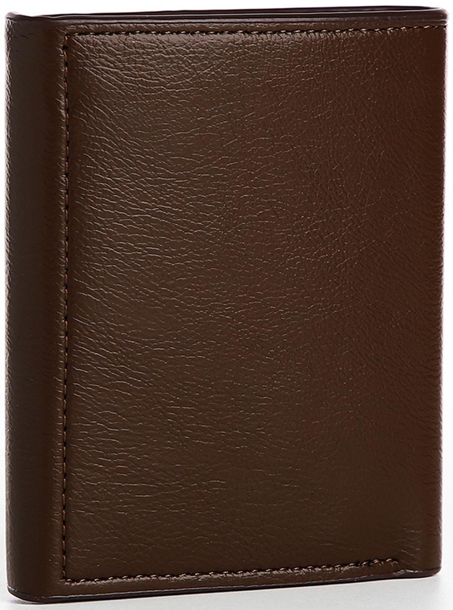 Портмоне мужское на магните, отдел для купюр, для карт, для монет, цвет коричневый