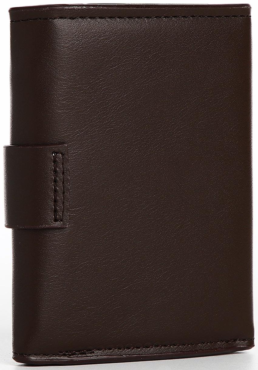 Портмоне мужское на магните, отдел для купюр, для карт, для монет, цвет коричневый