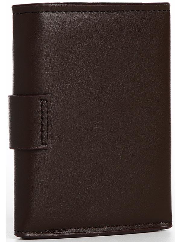 Портмоне мужское на магните, отдел для купюр, для карт, для монет, цвет коричневый