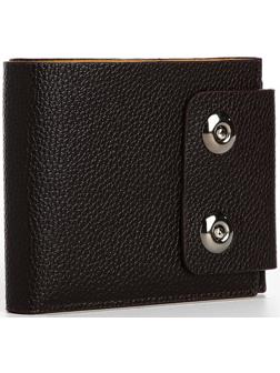 Портмоне мужское на магнитах, отдел для купюр, для карт, для монет, цвет коричневый