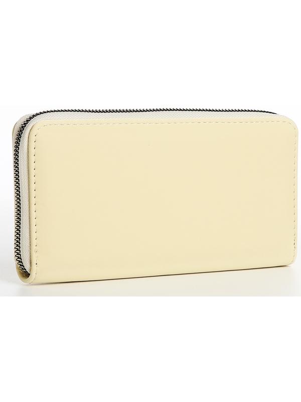 Кошелёк на молнии, цвет бежевый