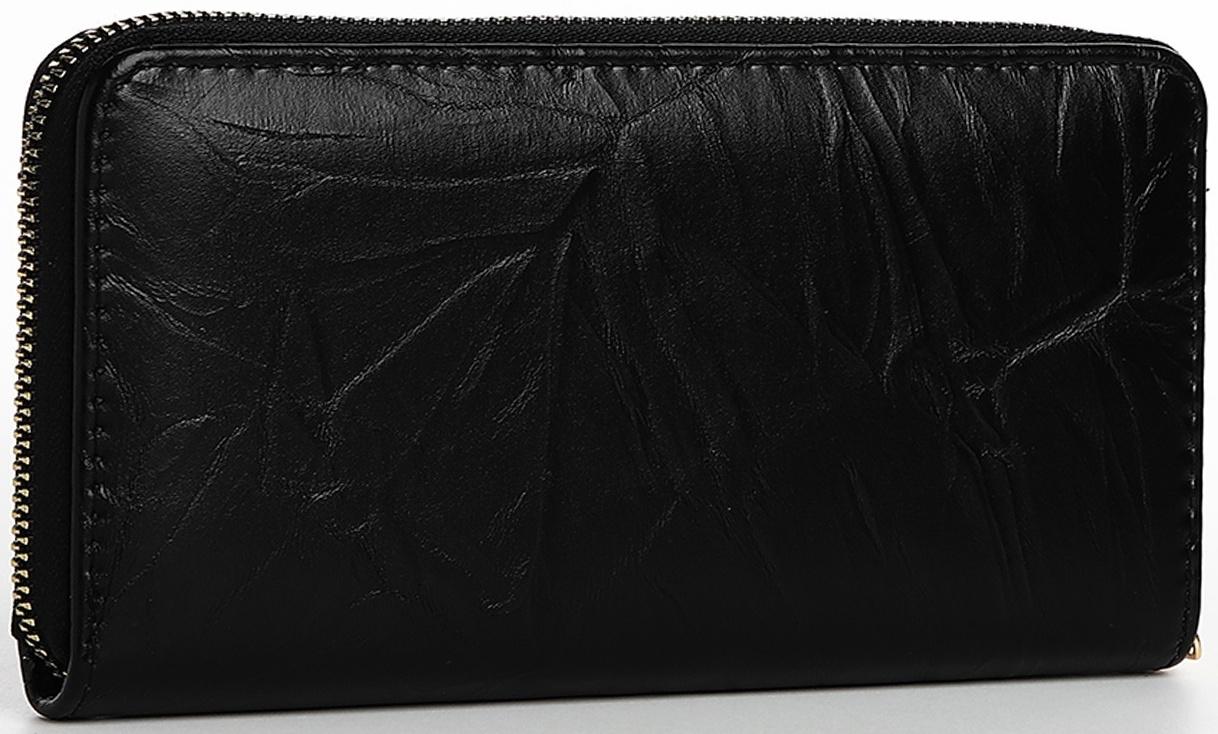 Кошелёк на молнии, цвет чёрный