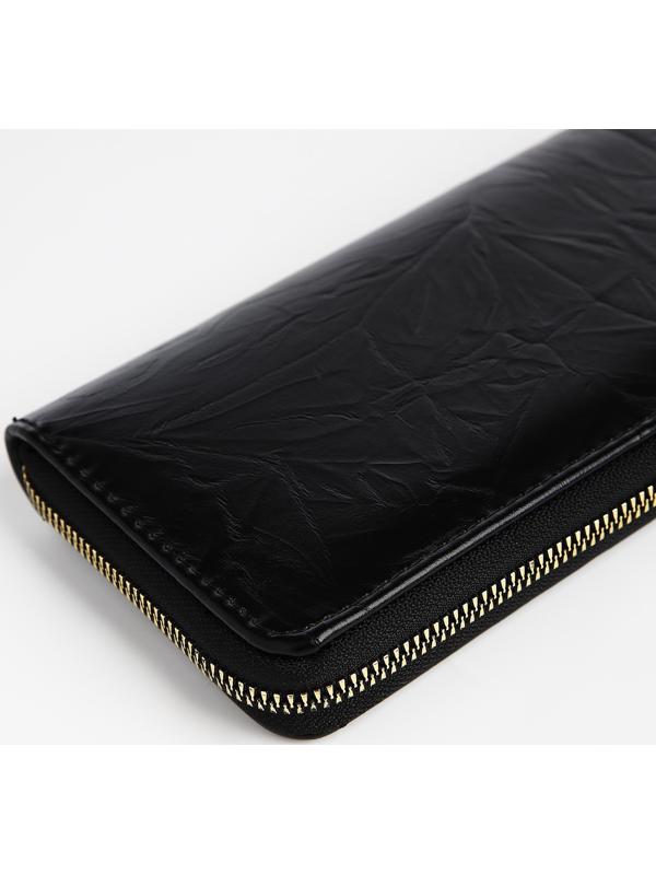 Кошелёк на молнии, цвет чёрный