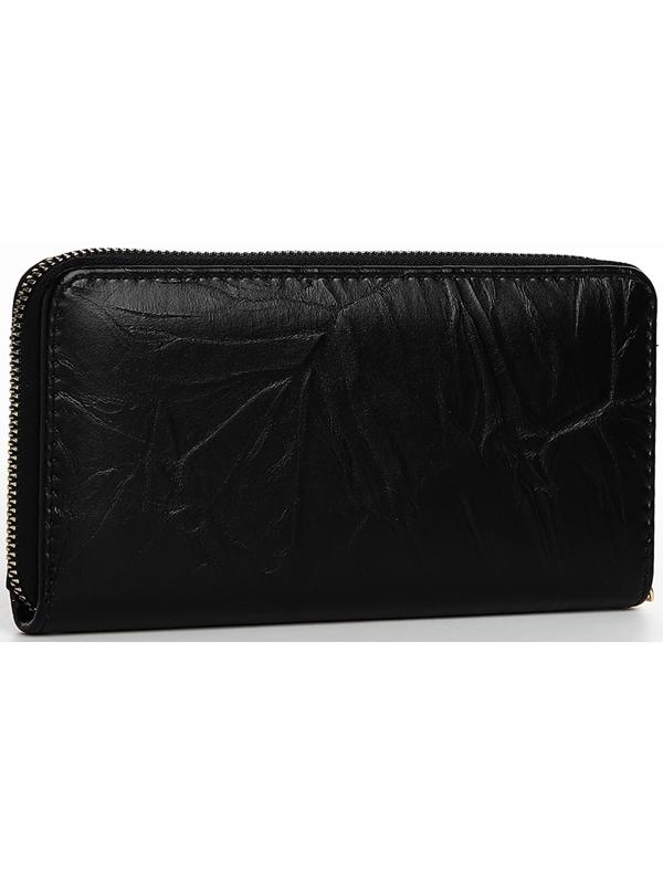 Кошелёк на молнии, цвет чёрный