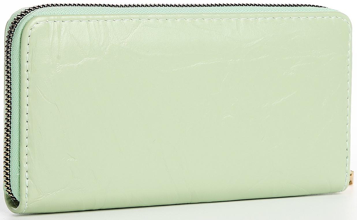 Кошелёк на молнии, цвет зелёный