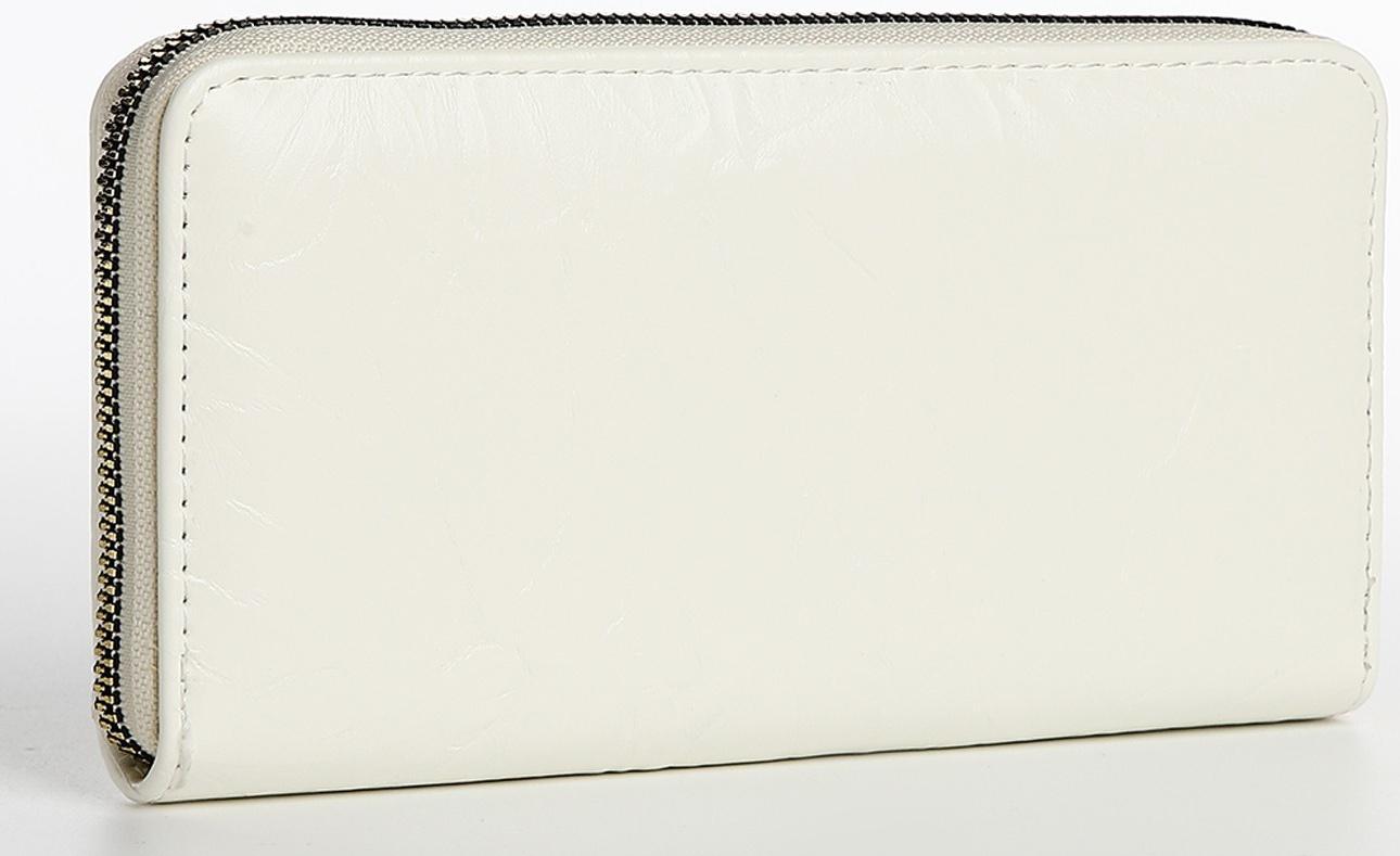 Кошелёк на молнии, цвет белый