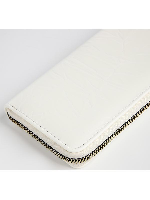 Кошелёк на молнии, цвет белый