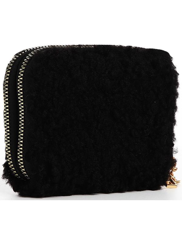 Кошелёк на молнии, цвет чёрный