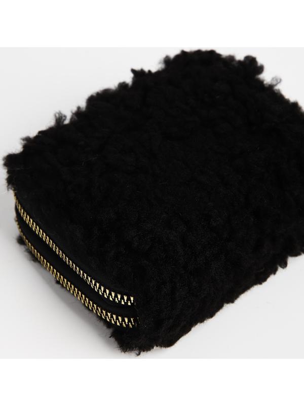 Кошелёк на молнии, цвет чёрный