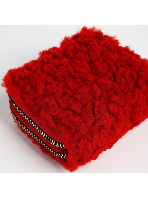 Кошелёк на молнии, цвет красный