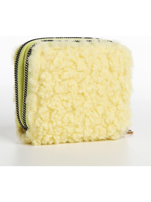 Кошелёк на молнии, цвет жёлтый