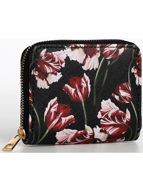 Кошелёк на молнии, цвет чёрный