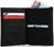 Портмоне мужское без застёжки, 3 в 1, отдел автодокументов, паспорта, карт, купюр, цвет чёрный
