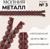 Молния металлическая, №3, неразъёмная, замок автомат, 30 см, цвет бордовый/никель