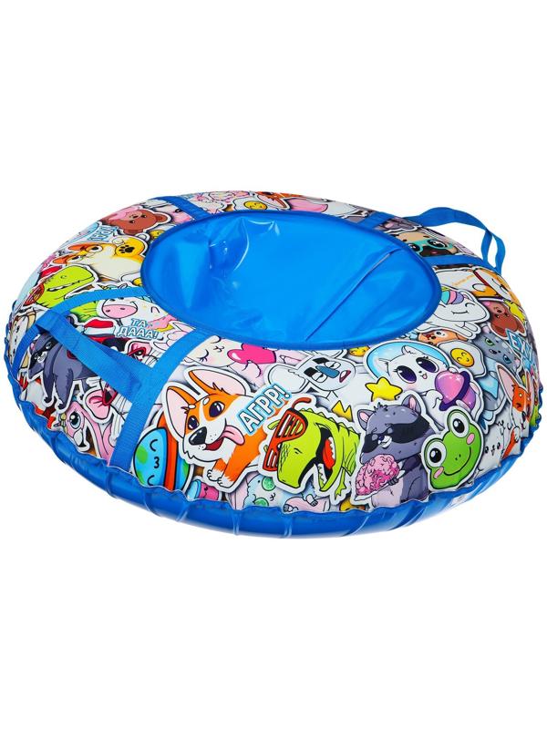 Тюбинг-ватрушка Winter Star «Стикер», LED-подсветка, диаметр чехла 100 см