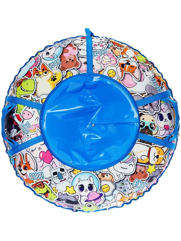 Тюбинг-ватрушка Winter Star «Стикер», LED-подсветка, диаметр чехла 100 см