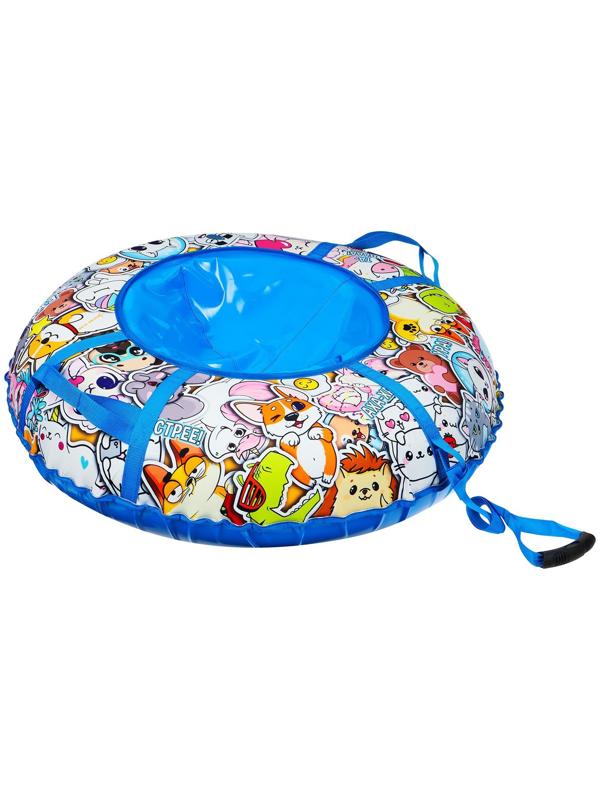 Тюбинг-ватрушка Winter Star «Стикер», LED-подсветка, диаметр чехла 100 см