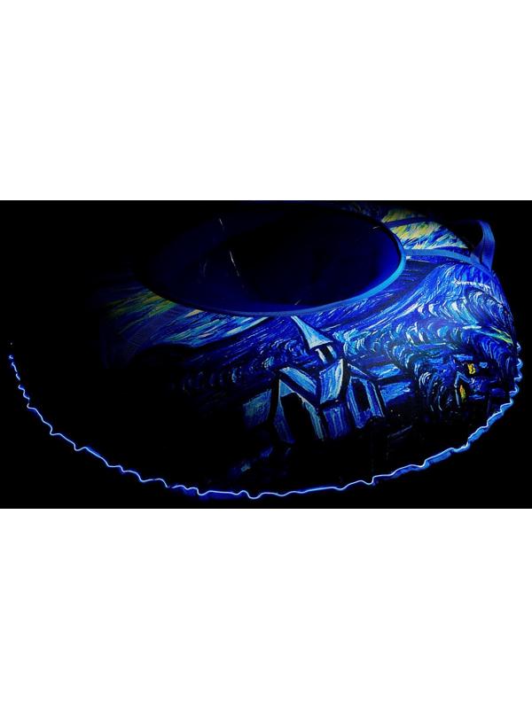 Тюбинг-ватрушка Winter Star «Звёздная ночь», LED-подсветка, диаметр чехла 120 см