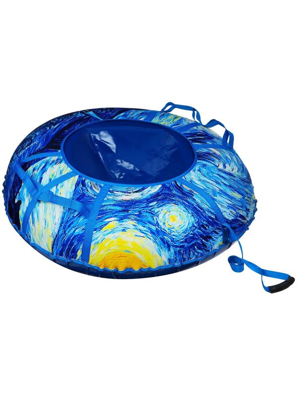 Тюбинг-ватрушка Winter Star «Звёздная ночь», LED-подсветка, диаметр чехла 120 см