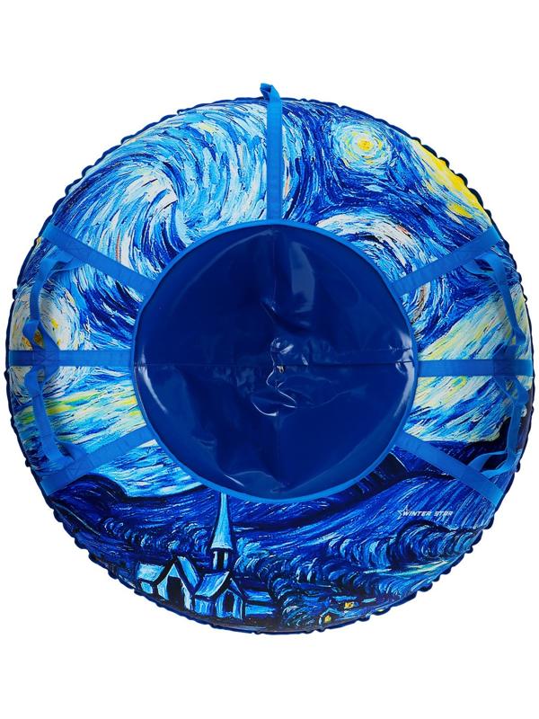 Тюбинг-ватрушка Winter Star «Звёздная ночь», LED-подсветка, диаметр чехла 120 см