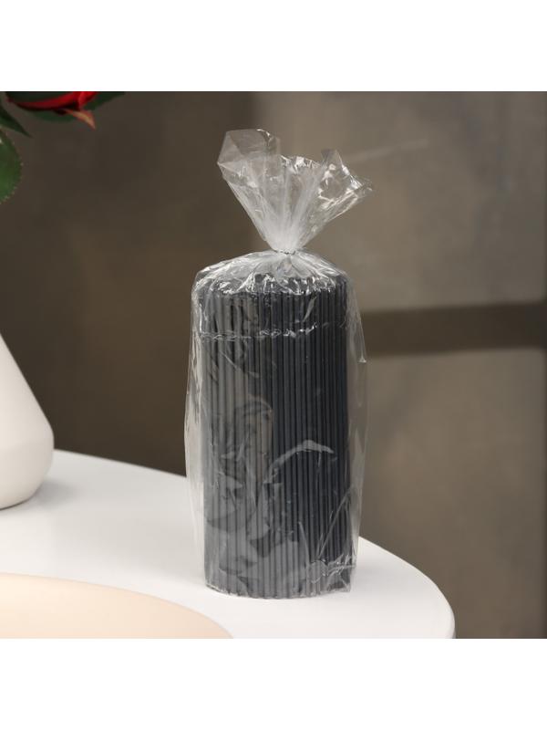 Свеча-цилиндр с гранями,5х10 см, пальмовый воск, мокрый асфальт, 6 ч