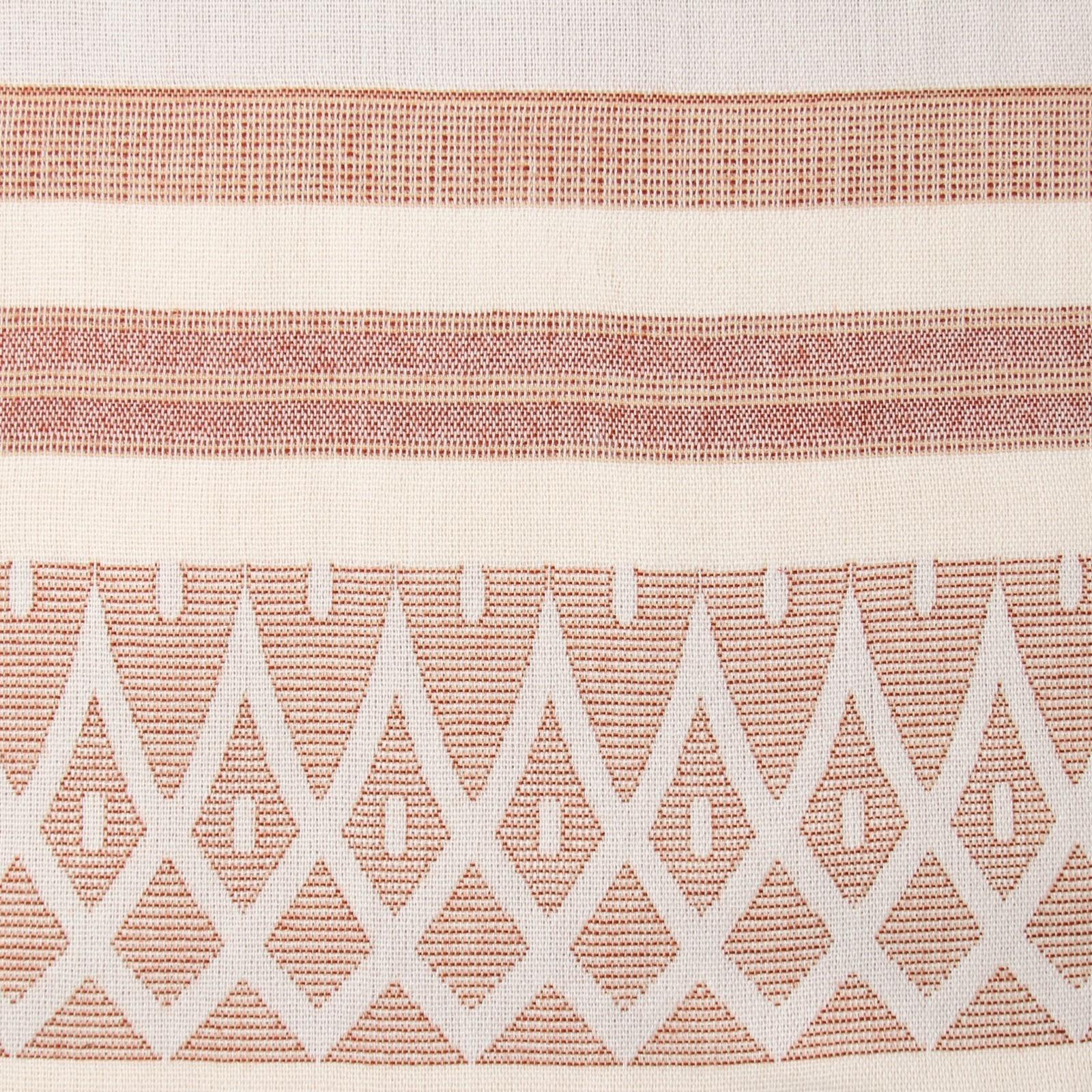 Плед Орнамент 150х200 см, бел/беж/тер, шерсть 40%, пан 35%, пэ 20%, кашемир 5%