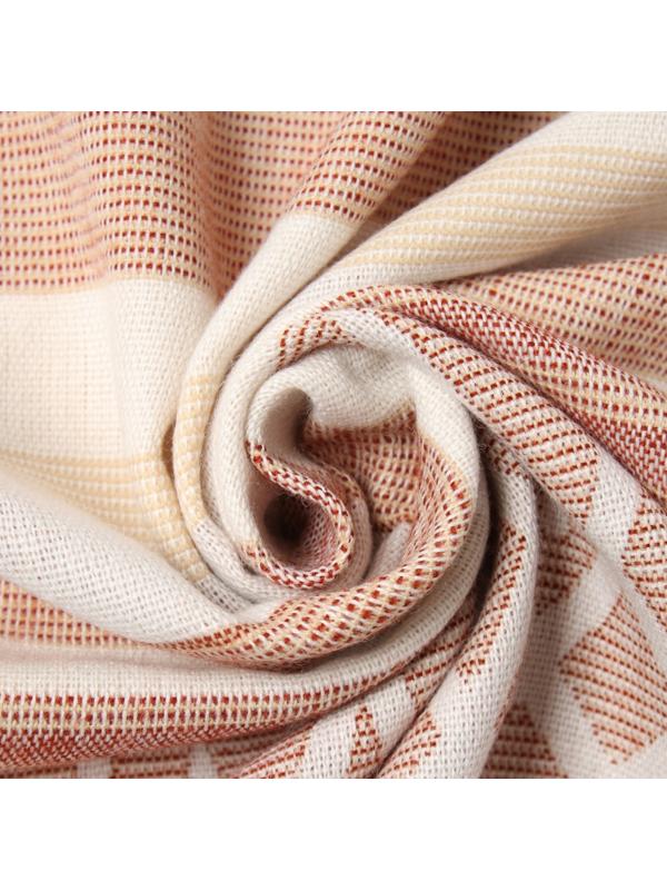 Плед Орнамент 150х200 см, бел/беж/тер, шерсть 40%, пан 35%, пэ 20%, кашемир 5%