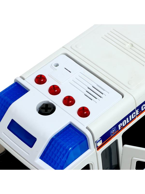 Конструктор винтовой «Полицейский фургон», свет, звук, инерция, 50 деталей