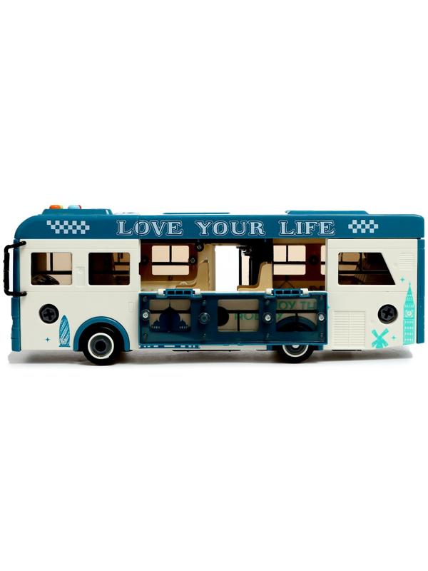 Конструктор винтовой «Автобус», свет, звук, инерция, 42 детали