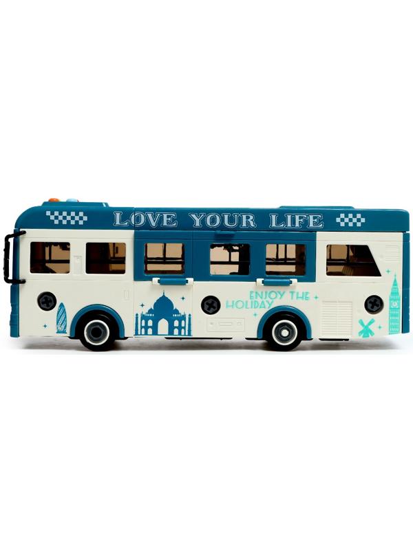 Конструктор винтовой «Автобус», свет, звук, инерция, 42 детали