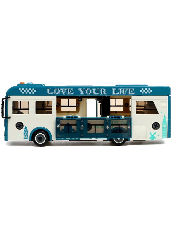 Конструктор винтовой «Автобус», свет, звук, инерция, 42 детали