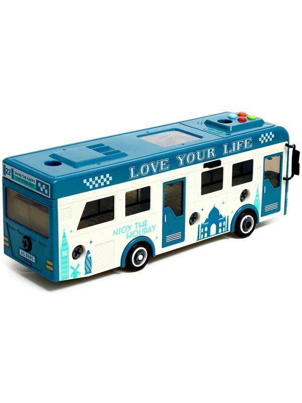 Конструктор винтовой «Автобус», свет, звук, инерция, 42 детали
