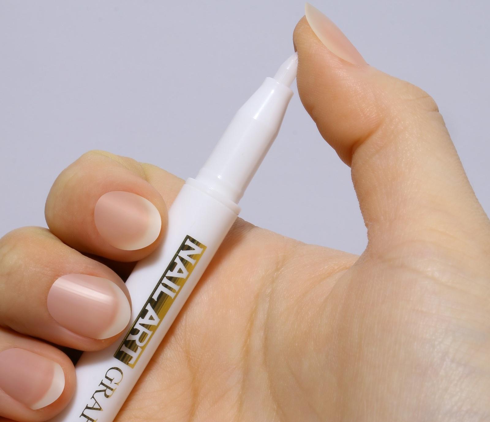 Маркер для дизайна ногтей, акриловый, 13,5 см, цвет белый