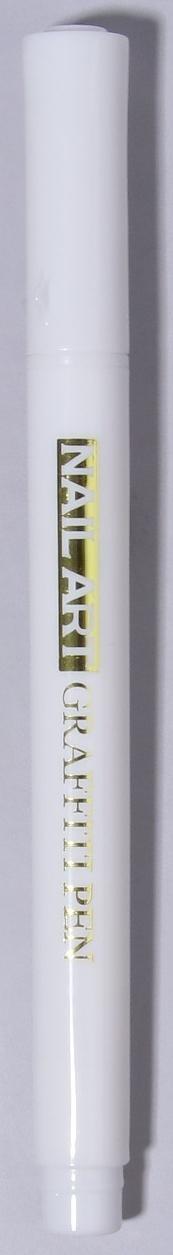 Маркер для дизайна ногтей, акриловый, 13,5 см, цвет белый