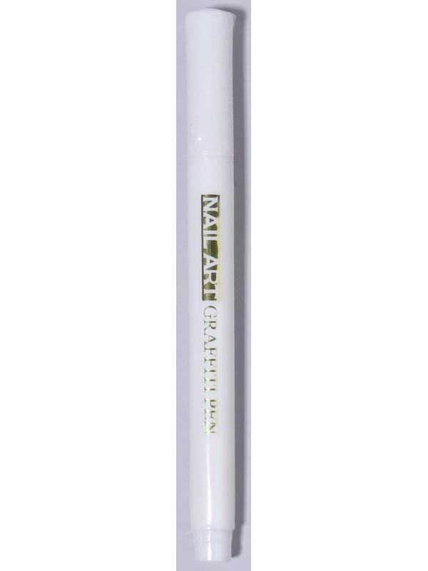 Маркер для дизайна ногтей, акриловый, 13,5 см, цвет белый