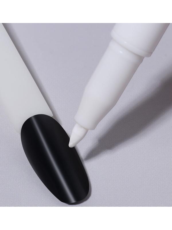 Маркер для дизайна ногтей, акриловый, 13,5 см, цвет белый