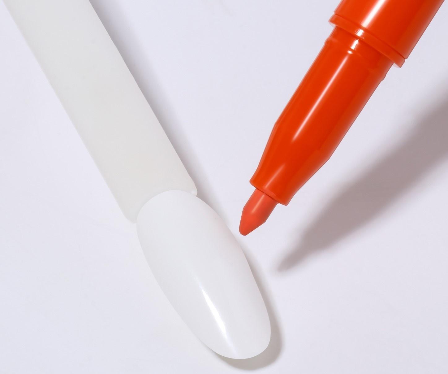 Маркер для дизайна ногтей, акриловый, 13,5 см, цвет красный