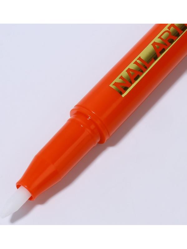 Маркер для дизайна ногтей, акриловый, 13,5 см, цвет красный