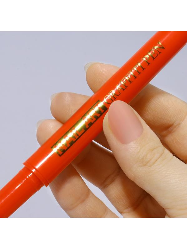 Маркер для дизайна ногтей, акриловый, 13,5 см, цвет красный