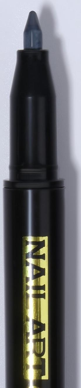 Маркер для дизайна ногтей, акриловый, 13,5 см, цвет чёрный