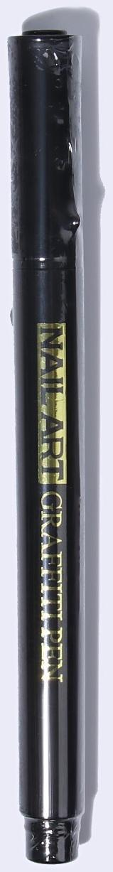 Маркер для дизайна ногтей, акриловый, 13,5 см, цвет чёрный