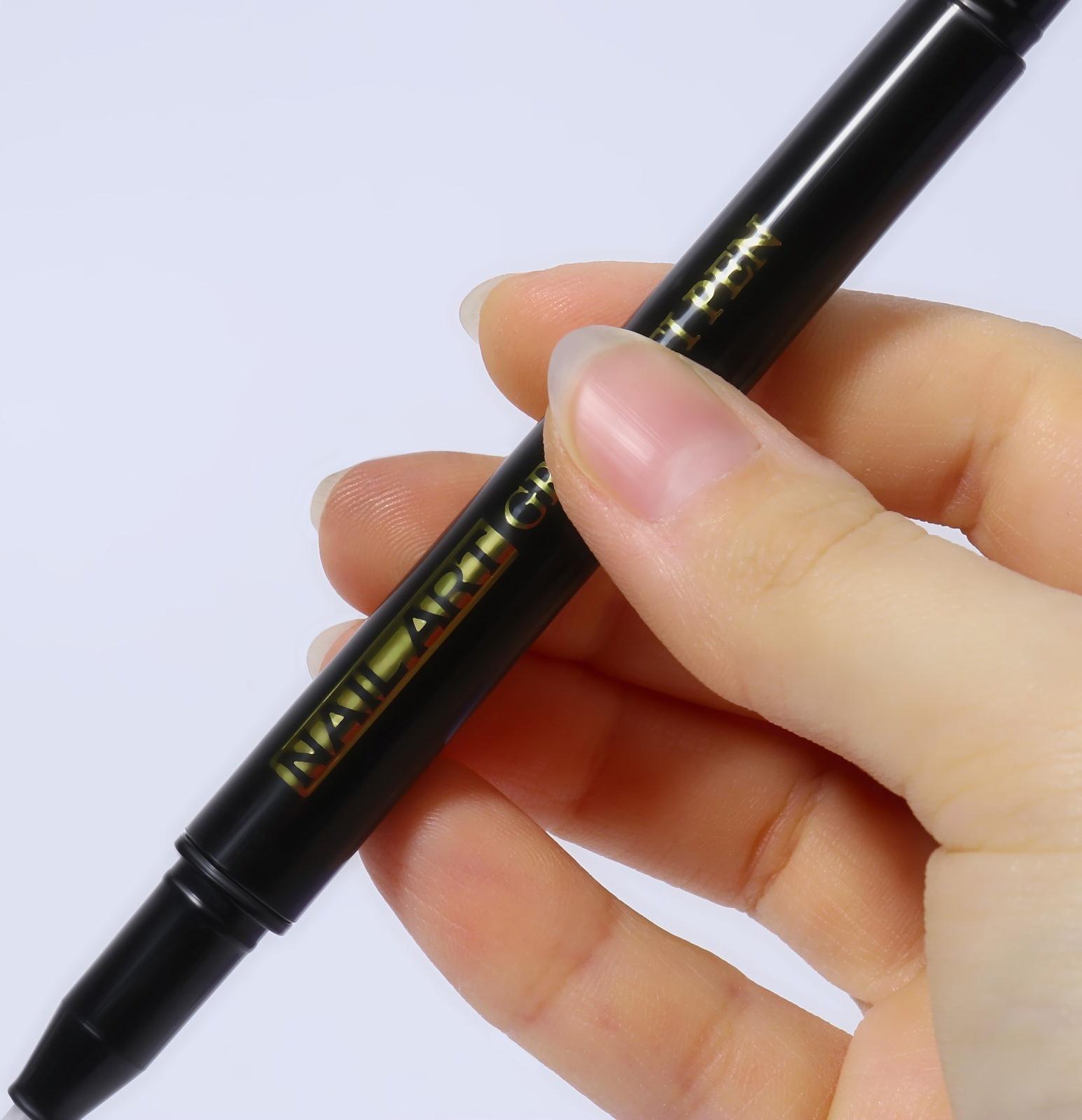 Маркер для дизайна ногтей, акриловый, 13,5 см, цвет чёрный