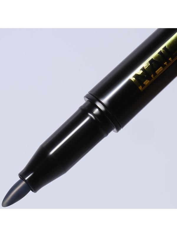 Маркер для дизайна ногтей, акриловый, 13,5 см, цвет чёрный